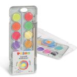 12 Metallic and Fluo Watercolour Tablets by Primo