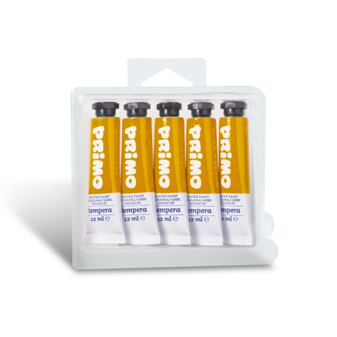 5 x 12ml Premium Poster Paint - Ochre