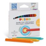 12 Wax Crayons - Standard Colours