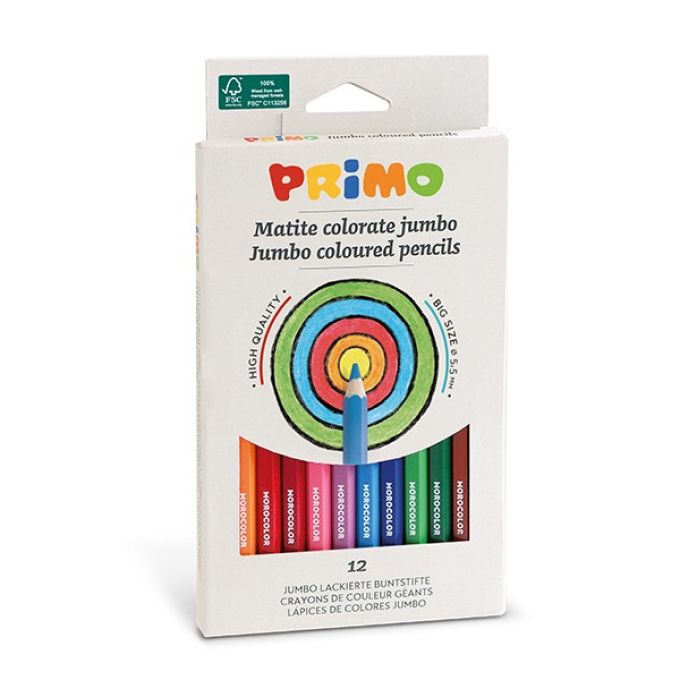 12 Jumbo Coloured Pencils