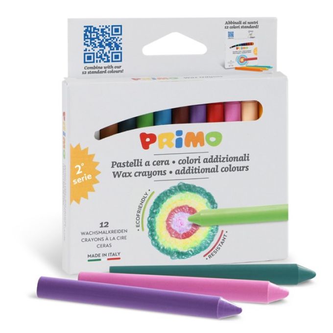 12 Wax Crayons - Additional Colours