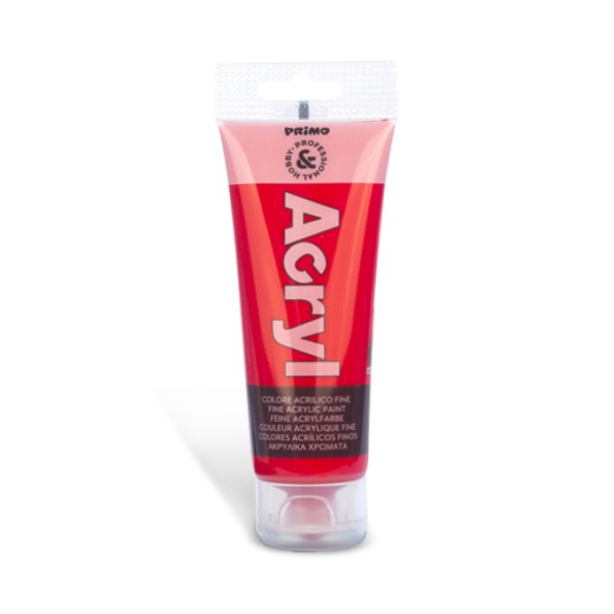 75ml Acrylic Tube - Vermillion Red