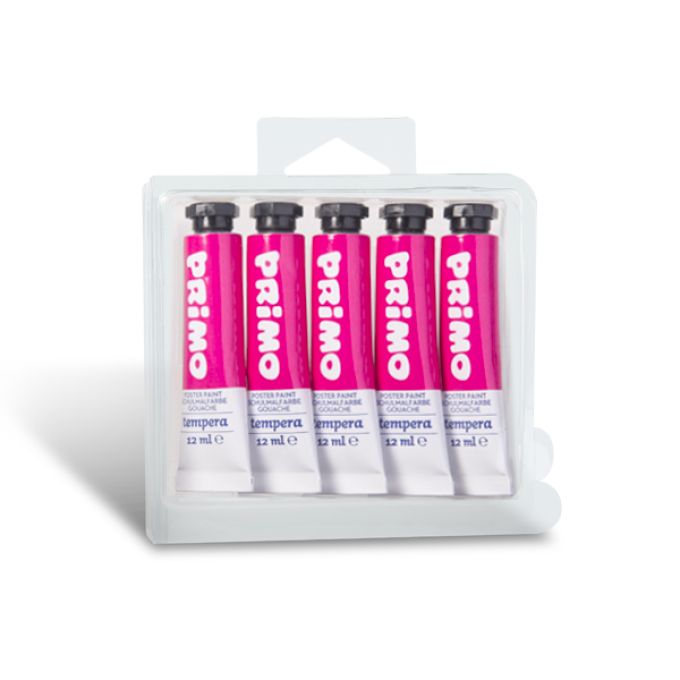 5 x 12ml Premium Poster Paint - Magenta