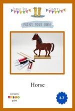 Puddle Day Crafts - Paint your Own -  Horse Kit