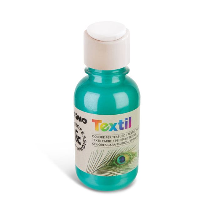 125ml Metallic Textile Paint - Bright Green